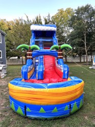 18’ Tropical Fireblast Water Slide